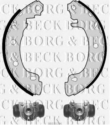 BORG & BECK bbs1036k -  Комплект тормозных колодок